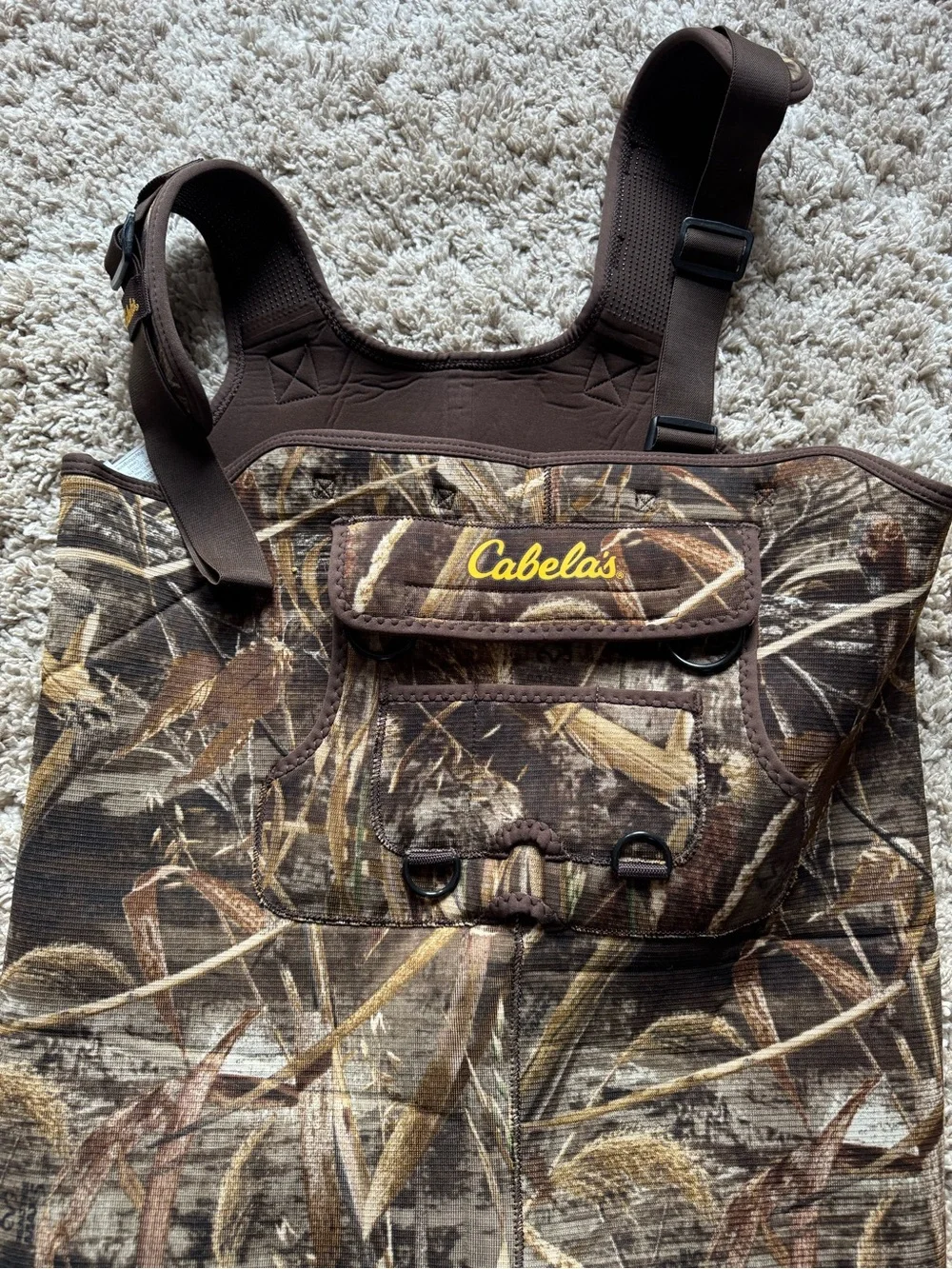 Cabela’s Size 8S Brown Camo Waders